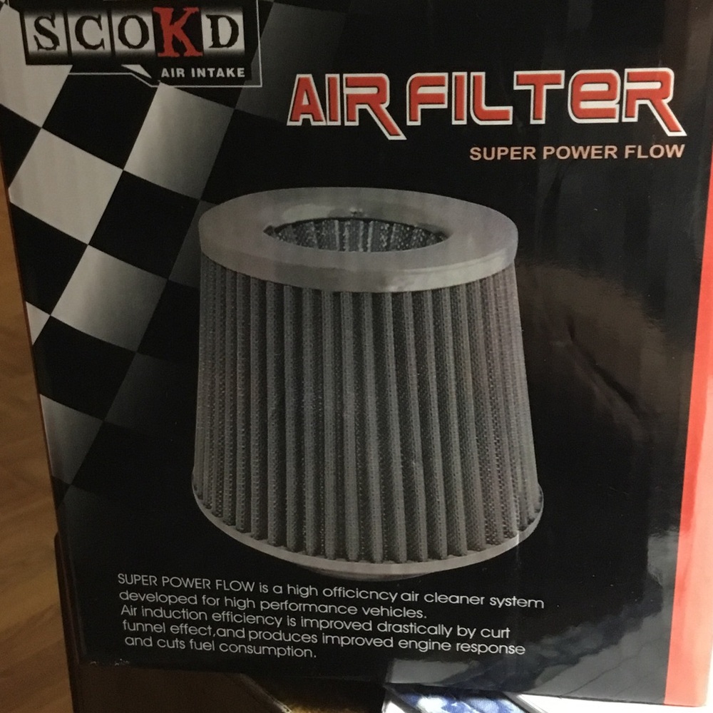 SCOOKD new Pleated Cone Air Filter